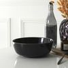 HOME DECO FACTORY, KA0137, Elegant Black Salad Bowl with Gold Trim, Ideal for Salads, Fruits and Hot Dishes, Practical and Durable, Diameter 25 cm, Black and Gold Color Bild 2