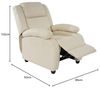 Fernsehsessel Relaxsessel Liege Sessel Lincoln, Kunstleder ~ creme Bild 3