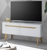 TV-Lowboard Isgard in weiß und Eiche 107 cm Bild 2