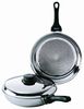 Kelomat Bratpfanne Grillmeister mit Deckel Ø24 cm Edelstahl Induktion Bild 4