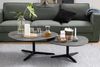 Barnsley Couchtisch 95x100 Glas Schwarz Tisch Beistelltisch Sofatisch Wohnzimmer Bild 2