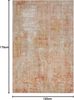 Nouristan Gizeh In- & Outdoor Teppich Flachgewebe – Modernes Design, Vintage Optik, Used Look, Waschbar, Wetterfest & UV-beständig für Balkon, Terrasse, Garten, Wohnzimmer – Creme Rot, 115x170 cm Bild 2