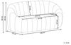 2-Sitzer Sofa Samtstoff cremeweiß MALUNG Bild 3