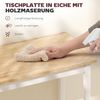 HOMCOM Bartisch Stehtisch mit Holzoptik (Küchentisch, 1-St, Hochtisch), für kleine Räume, Wohnzimmer, Esszimmer, 108 x 48 x 91 cm Eiche Bild 4
