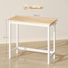 HOMCOM Bartisch Stehtisch mit Holzoptik (Küchentisch, 1-St, Hochtisch), für kleine Räume, Wohnzimmer, Esszimmer, 108 x 48 x 91 cm Eiche Bild 3