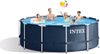 Intex Frame Pool, ohne Zubehör, Legierter Stahl / PVC blau, 366 x 366 x 122 cm Bild 5