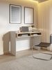 Selsey Schreibtisch Tabise Moderner Tisch mit Schubladen Kaschmir & Lindberg-Eiche 120x53 cm Mit 2 Fächern für Büroaccessoires Laminierte Spanplatte Idealer Schreibtisch mit Stauraum für Homeoffice Bild 2