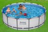 Steel Pro MAX™ Frame Pool Komplett-Set mit Filterpumpe Ø 457 x 122 cm, lichtgrau, rund Bild 2