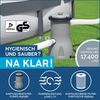 Steel Pro MAX™ Frame Pool Komplett-Set mit Filterpumpe Ø 457 x 122 cm, lichtgrau, rund Bild 4