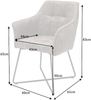 riess-ambiente Polsterstuhl LOFT vintage taupe / schwarz (Einzelartikel, 1 St), Esszimmer · Microfaser · mit Armlehne · Retro Bild 3