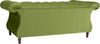 Ivette Sofa 2-Sitzer Samtvelours Olive Buche Nussbaumfarben Bild 3