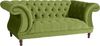 Ivette Sofa 2-Sitzer Samtvelours Olive Buche Nussbaumfarben Bild 4