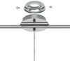 Eglo 89833 Pendellampe PINTO chrom E27 max. 3X40W H:110cm L:72,5cm dimmbar Bild 4