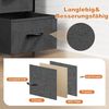DUMOS Kommode für Schlafzimmer mit 2 Stoffschubladen, hohe Kommode Organizer für Kleidung, Schrank Kinderzimmer, Aufbewahrungsturm mit Schrank, Metallrahmen, Holzplatte, leichte Kinderzimmermöbel Bild 4