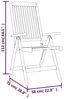 vidaXL Klappbare Gartenstühle 4 Stk. Massivholz Eukalyptus 3087344 Bild 3