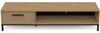 Calicosy TV-Möbel 1 Schublade und 1 offenes Fach Dekor Eiche und Schwarz matt B183 cm - CRAFT - Helles Holz Bild 4