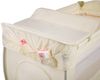 tectake Kinder Reisebett höhenverstellbar mit Wickelauflage - diverse Farben - (Beige | Nr. 400467) Bild 2