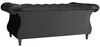 Ivette Sofa 2-Sitzer Samtvelours Schwarz Buche Nussbaumfarben Bild 3
