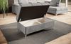Beistellhocker Dream mit Stauraum Hellgrau Bild 4