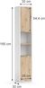 Badschrank Henri Weiß 30 x 165 cm mit Türen, und offenen Fächern Vicco Bild 3