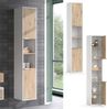 Badschrank Henri Weiß 30 x 165 cm mit Türen, und offenen Fächern Vicco Bild 4