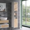 Badschrank Henri Weiß 30 x 165 cm mit Türen, und offenen Fächern Vicco Bild 2