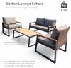 Gartenmöbel Lounge Outdoor Lounge Sitzgruppe Set 4tlg Balkon Lounge Taupe Sahara Bild 3