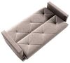 MOEBLO Schlafsofa PRETORIA, Couch Schlafsofa Bettsofa Kippsofa 3-Sitzer aus Samt - (BxHxT): 215x88x95 cm, mit Schlaffunktion und Bettkasten Bild 5