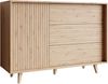 Mirjan24 'Ferido' Sideboard, Laminatplatte Artisan Eiche, 84 x 40 x 120 cm Bild 4