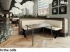 MEBLINI Eckbank für Esszimmer mit ausziehbarem Tisch - Küchenbank - Essecke - Sitzecke Küche - PETER - X-Beine 128x168x87cm Rechts - Creme Kunstleder/M Weiß-Schwarz Hochgl. Bild 5
