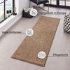 Kurzflor Teppich Pure Uni Braun - 80x200x1,3cm Bild 3