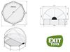 EXIT Swimming Pool Ø 244x76 cm grau inkl. Sonnendach Bild 4