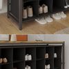 Schuhschrank Fyrk Eiche rustikal 100 x 54.5 cm Vicco Bild 5