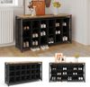 Schuhschrank Fyrk Eiche rustikal 100 x 54.5 cm Vicco Bild 2