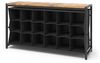Schuhschrank Fyrk Eiche rustikal 100 x 54.5 cm Vicco Bild 1