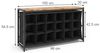 Schuhschrank Fyrk Eiche rustikal 100 x 54.5 cm Vicco Bild 3