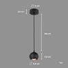 SLV No. 133490 LIGHT EYE BALL GU10 Pendelleuchte schwarz chrom max. 5W Bild 2