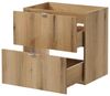Waschtisch Skelbolu mit Schubladen 60x72x40 cm Eicheoptik/Schwarz [en. casa] Bild 3