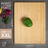 Moritz & Moritz Schneidebrett Schneidebrett Groß, Bambus, (45x34 cm, 1-St), mit Saftrille Bild 3