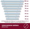 HOOZ Wandregal Glasregal, Wandablage ESG 50x13 cm, rechteckig, mit Halterung Weiß, 1-tlg, mit geschliffenen Kanten Bild 4