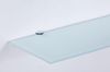 HOOZ Wandregal Glasregal, Wandablage ESG 50x13 cm, rechteckig, mit Halterung Weiß, 1-tlg, mit geschliffenen Kanten Bild 5