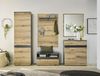 moebel-dich-auf Garderoben-Set TARENT, (Komplett-Set, Garderobenschrank + Paneel + Bank + Spiegel + Schuhkommode), in Anthrazit MDF / Evoke Oak MDF Bild 2