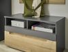 moebel-dich-auf Garderoben-Set TARENT, (Komplett-Set, Garderobenschrank + Paneel + Bank + Spiegel + Schuhkommode), in Anthrazit MDF / Evoke Oak MDF Bild 4