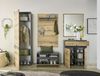 moebel-dich-auf Garderoben-Set TARENT, (Komplett-Set, Garderobenschrank + Paneel + Bank + Spiegel + Schuhkommode), in Anthrazit MDF / Evoke Oak MDF Bild 3