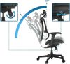 hjh OFFICE Bürostuhl ergonomisch ERGOHUMAN Slim ECO F GEN2 Originales Design, Bürosessel mit Flexibler Lendenwirbelstütze, gepolsterte Sitzfläche, Schwarz Bild 4
