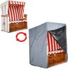 Premium Schutzhülle Abdeckung Cover für Strandkorb Grau 160/150x135x100cm Bild 4