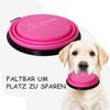 PETSATION Hundenapf faltbar (2x1000 ml), Silikon rosa Bild 3