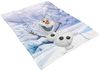 BERONAGE Tagesdecke Frozen Die Eiskönigin Decke Olaf Winter 130x170 cm Coral Fleecedecke, passend zur Bettwäsche, ideal für Sofa, Couch, Bett, Auto, Camping Bild 5