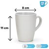 matches21 HOME & HOBBY Tasse Kaffeetassen 4er Set Steingut einfarbig matt metallic Unifarben, 4-tlg, Keramik, Tee Kaffee-Becher, modern, weiss beige grau schwarz, 300 ml Bild 2