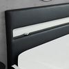 BAÏTA Lumina Bett Truhe mit LED, Kunstleder, Schwarz, 140x190 cm, inkl. Lattenrost Bild 5